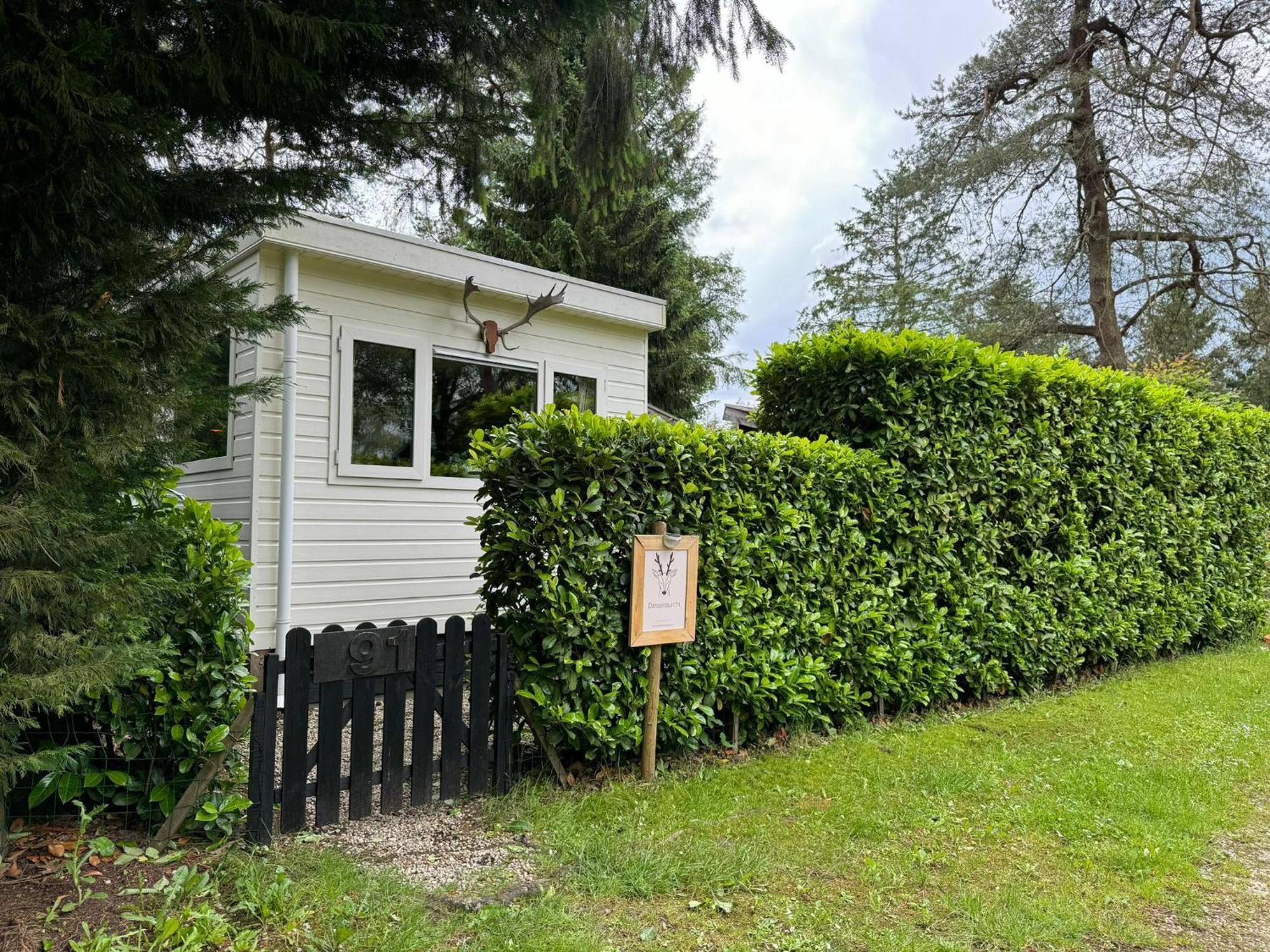 Sfeervol Chalet De Dassenburcht Emst Esterno foto