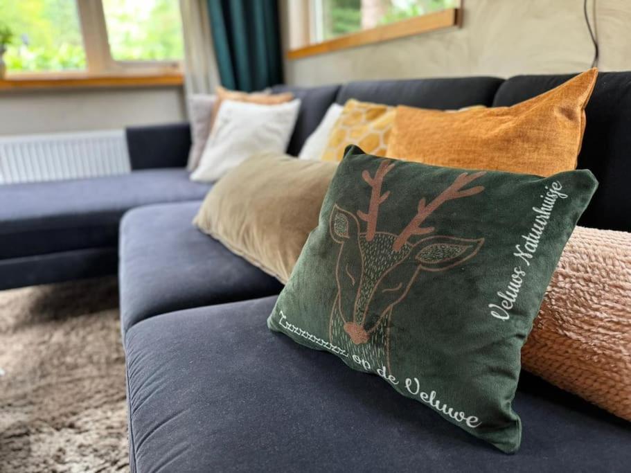 Sfeervol Chalet De Dassenburcht Emst Esterno foto